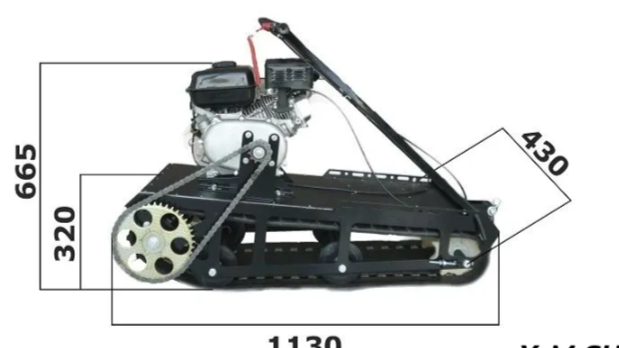 Мотобуксировщик XTREME-MOTORS "Конек-Горбунок" 6.5 л.с. в Санкт-Петербурге