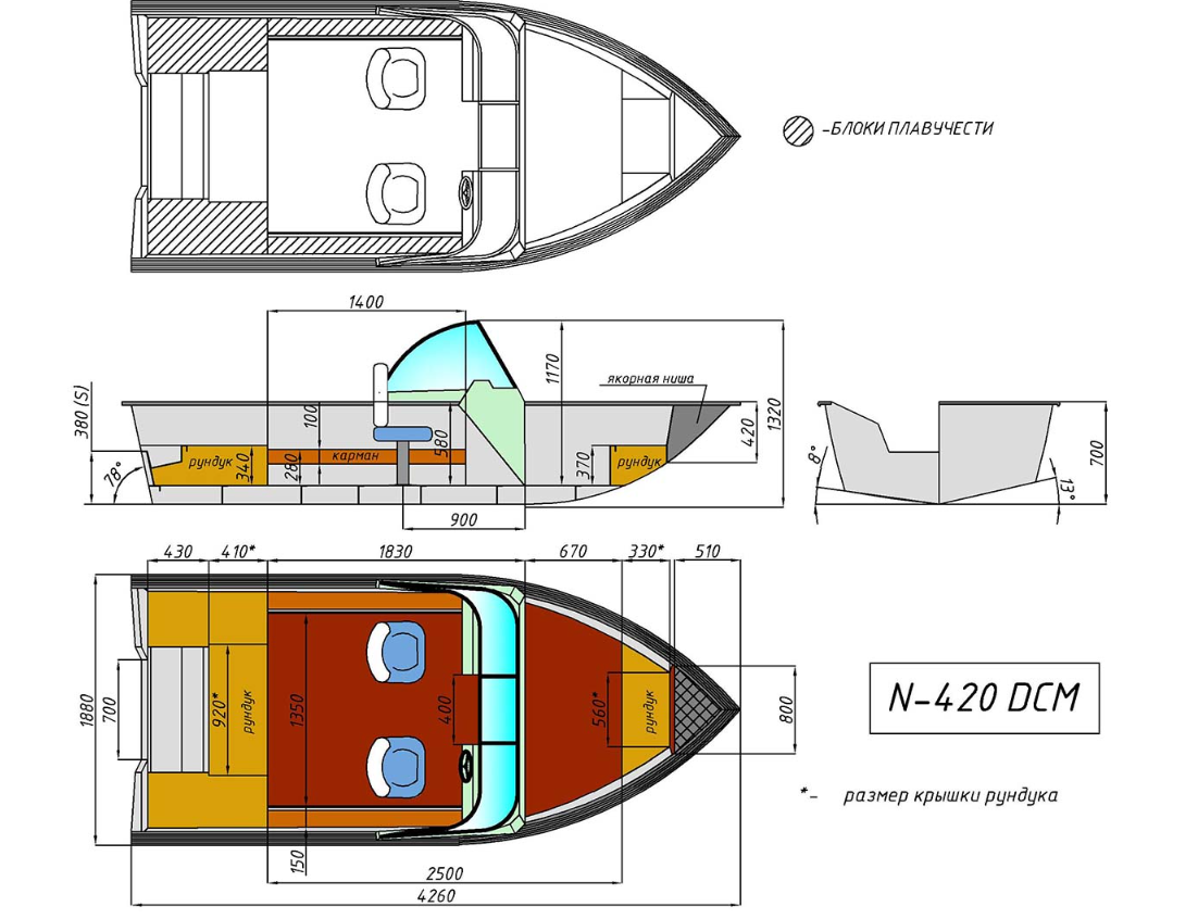 Алюминиевый катер Неман-420 DCM в Санкт-Петербурге