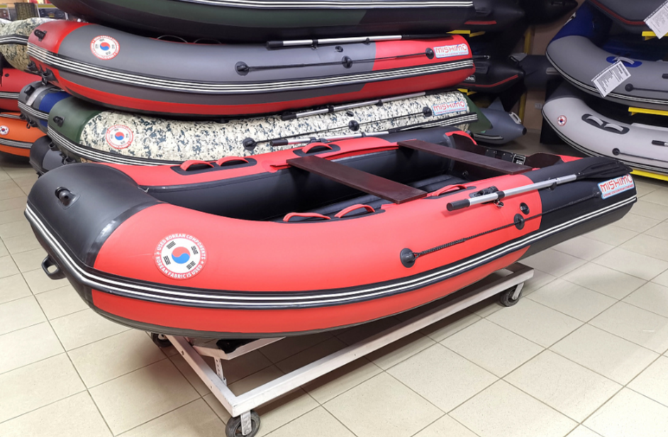 КОМПЛЕКТ Лодка MISHIMO PRO 350 + ЛОДОЧНЫЙ МОТОР MARLIN MP 9.9 (20) AMHS PRO в Санкт-Петербурге