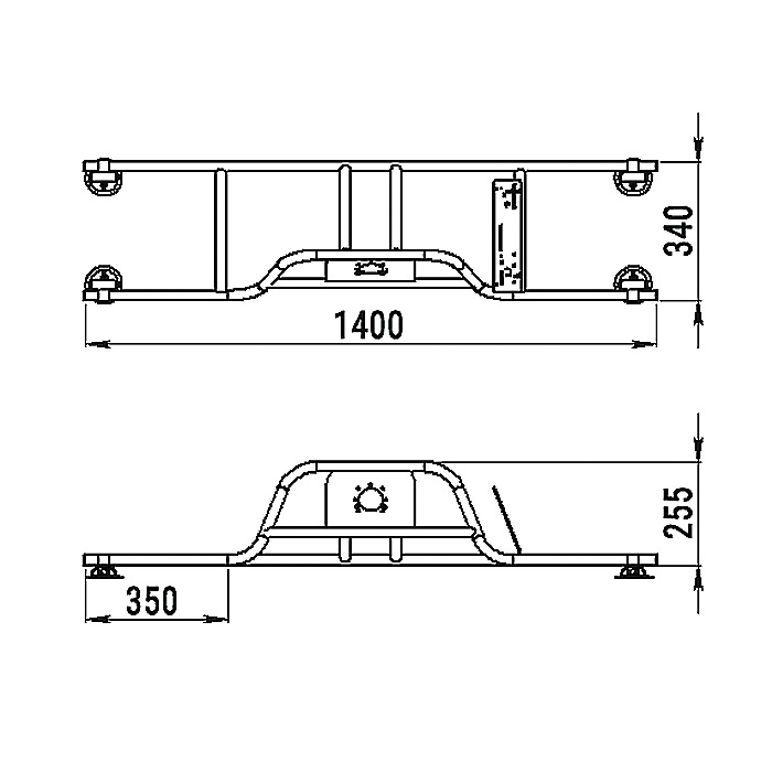 Стойка рулевая с бортовым креплением малая в Санкт-Петербурге