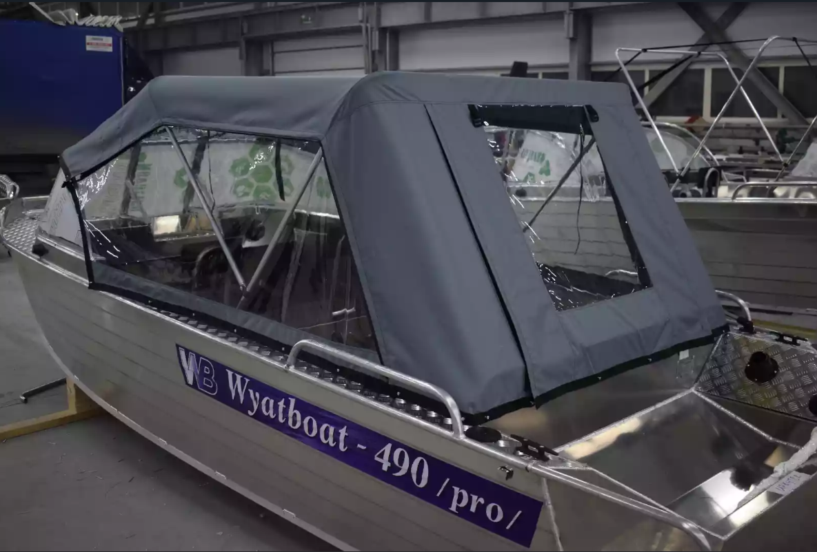 Алюминиевый катер Wyatboat-490 Pro в Санкт-Петербурге