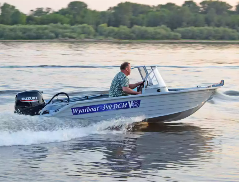 Алюминиевый катер Wyatboat-390 DCM в Санкт-Петербурге