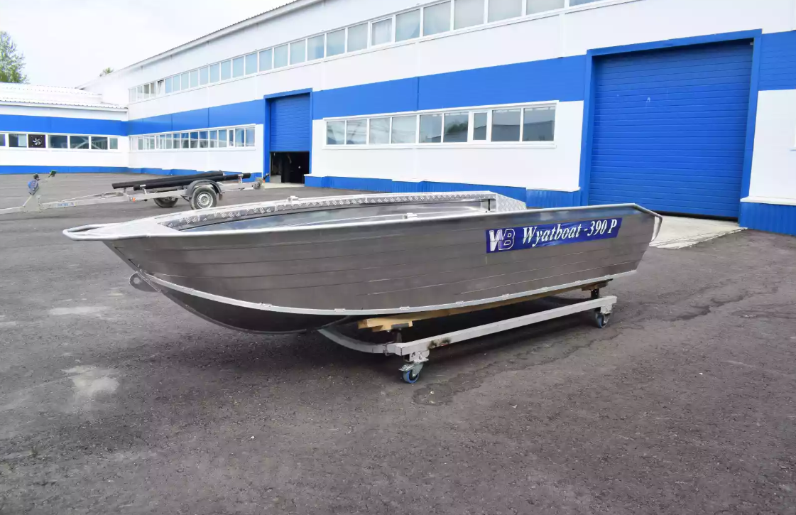 Алюминиевая лодка Wyatboat-390Р Увеличенный борт в Санкт-Петербурге