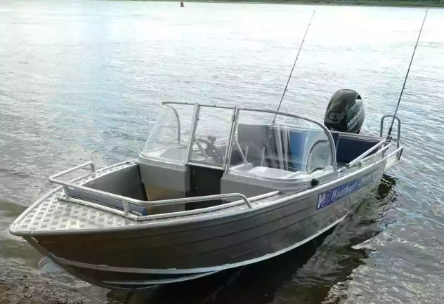 Алюминиевый катер Wyatboat-430T DCM Трансформер в Санкт-Петербурге