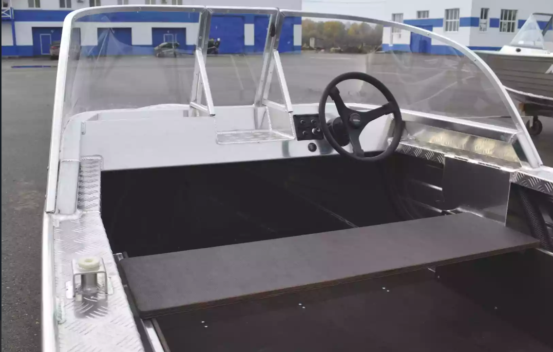 Алюминиевая лодка Wyatboat-390 Pro в Санкт-Петербурге