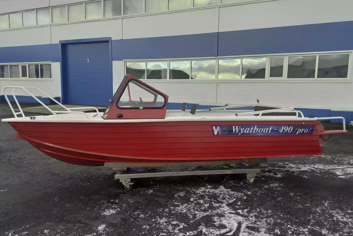 Алюминиевый катер Wyatboat-490 DCM Pro в Санкт-Петербурге