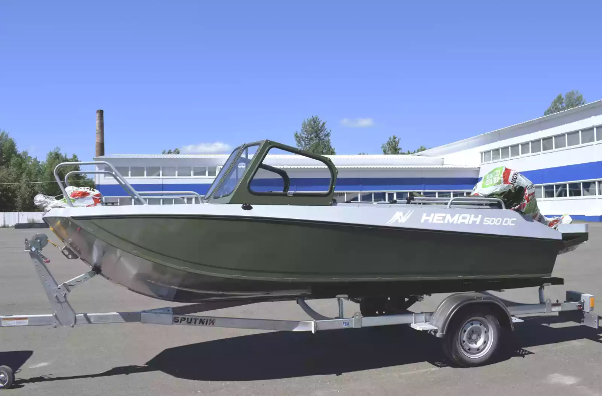 Алюминиевый катер Неман-500 DC Pro в Санкт-Петербурге
