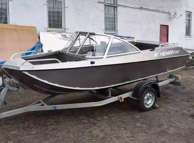 Алюминиевый катер Неман-500 DC (без покраски) в Санкт-Петербурге