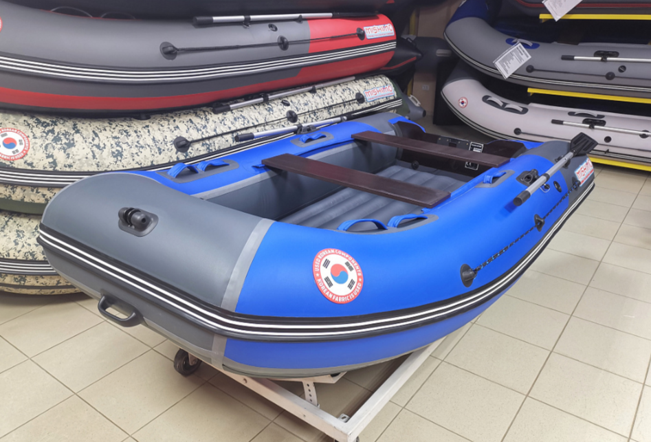 КОМПЛЕКТ Лодка MISHIMO PRO 350 + ЛОДОЧНЫЙ МОТОР MARLIN MP 9.9 (20) AMHS PRO в Санкт-Петербурге