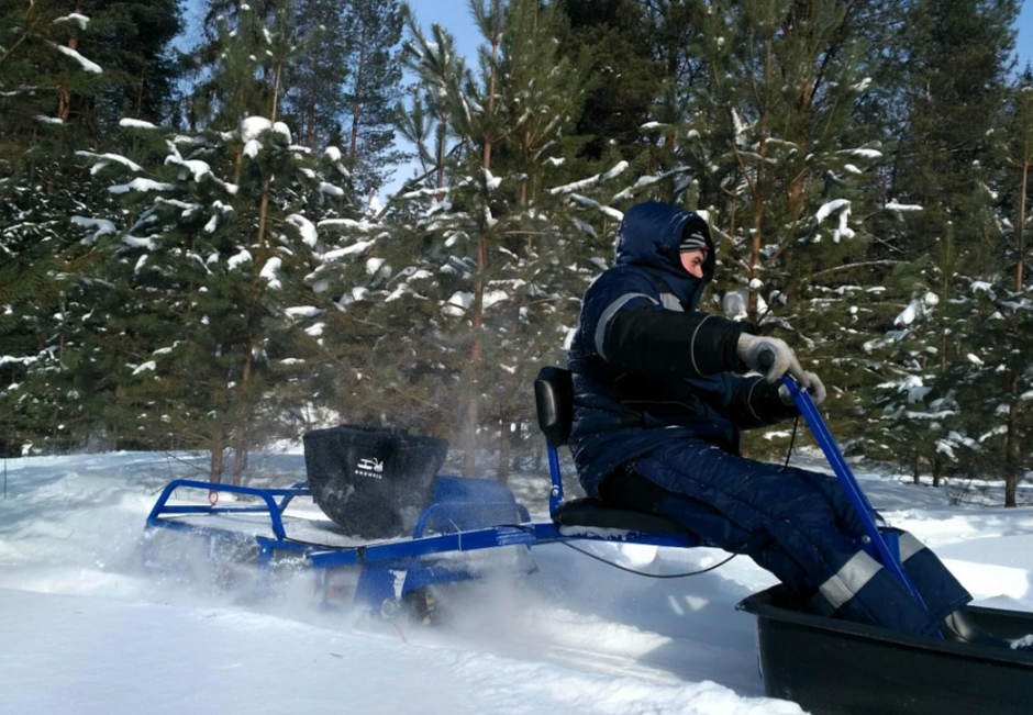 Мотобуксировщик толкач Альбатрос-XL8 с модулем. Без фары, тележки в Санкт-Петербурге