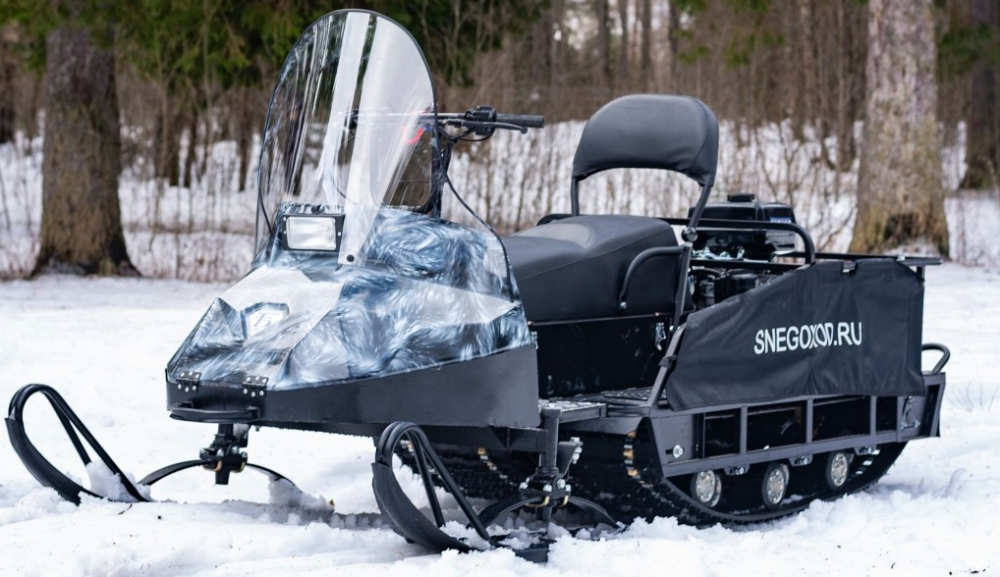 Миниснегоход Бурлак Егерь Экспедитор 15 л.с. , реверс, тормоз, капот белый в Санкт-Петербурге