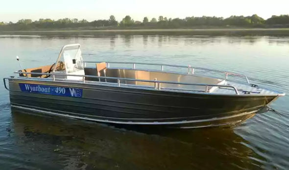 Алюминиевый катер Wyatboat-490 C в Санкт-Петербурге