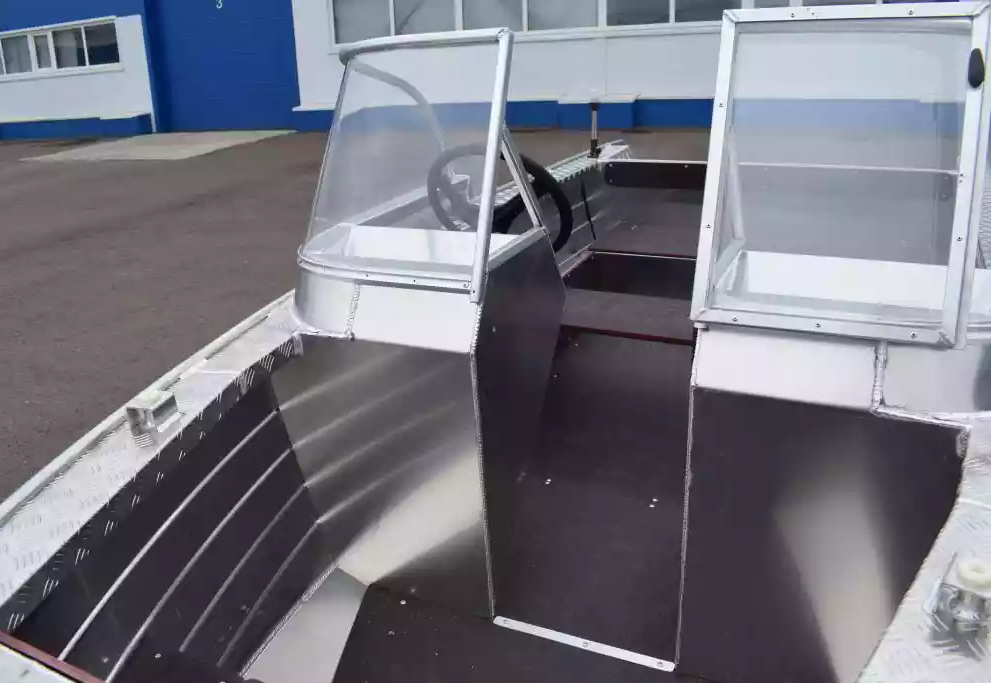 Алюминиевая лодка Wyatboat-390 DCM Увеличенный борт в Санкт-Петербурге