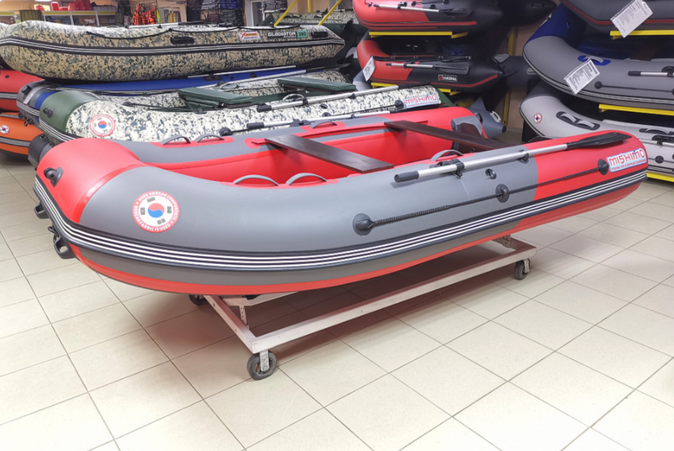 КОМПЛЕКТ Лодка MISHIMO PRO 350 + ЛОДОЧНЫЙ МОТОР MARLIN MP 9.9 (20) AMHS PRO в Санкт-Петербурге