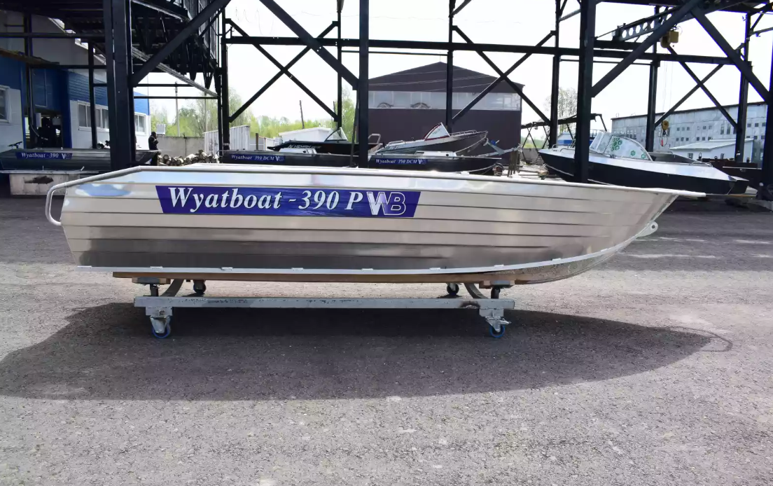 Алюминиевая лодка Wyatboat-390Р Увеличенный борт в Санкт-Петербурге