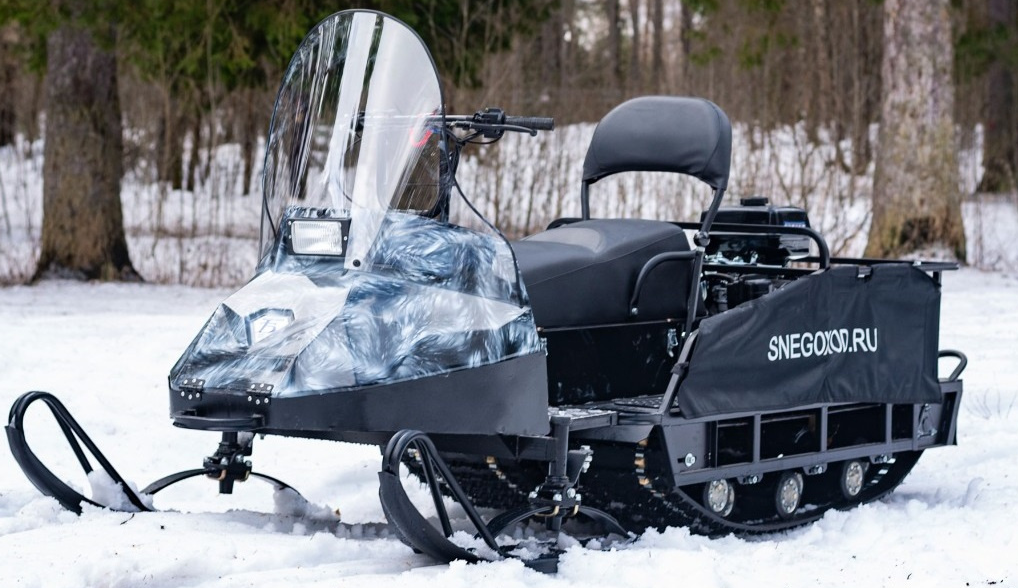 Миниснегоход Бурлак Егерь Экспедитор 15 л.с. , реверс, тормоз, капот белый в Санкт-Петербурге