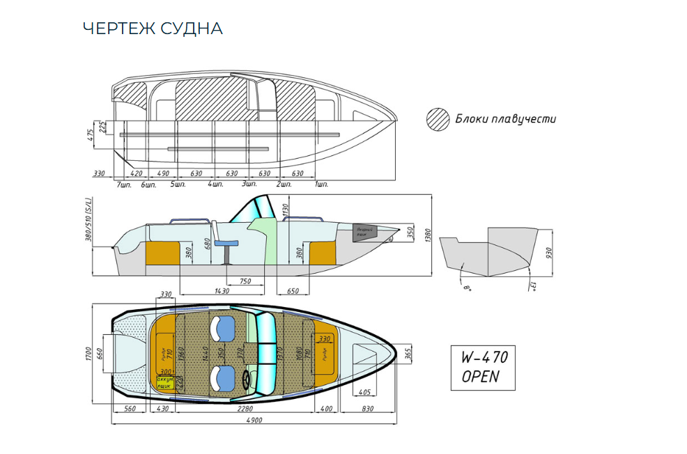 Комбинированный катер Wyatboat-470 Open в Санкт-Петербурге