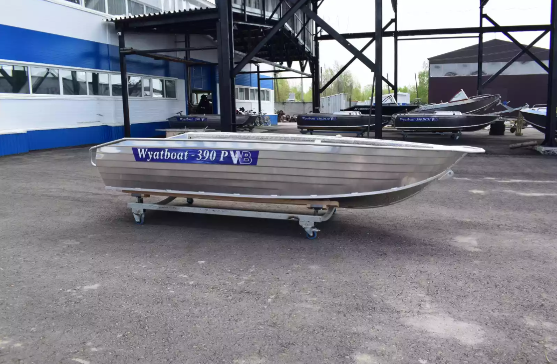 Алюминиевая лодка Wyatboat-390Р Увеличенный борт в Санкт-Петербурге
