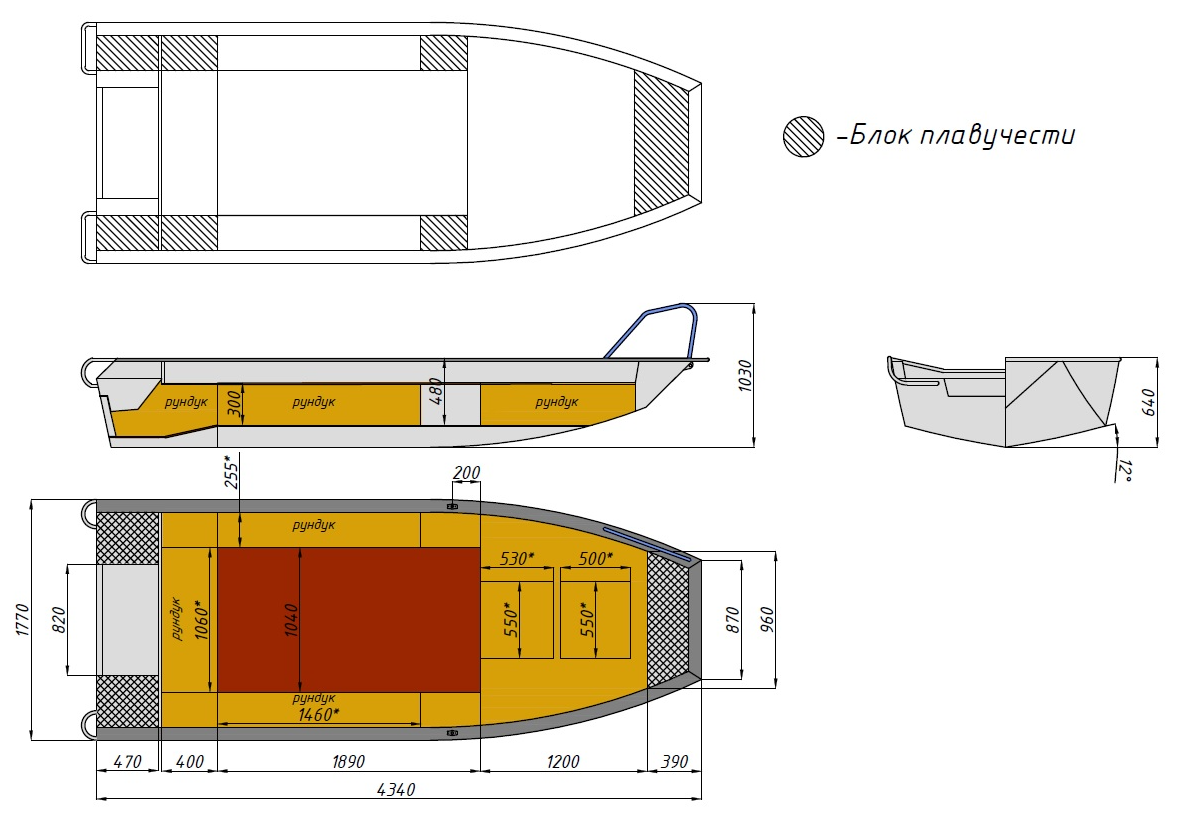 Алюминиевая лодка  Wyatboat-430 Master Fish в Санкт-Петербурге