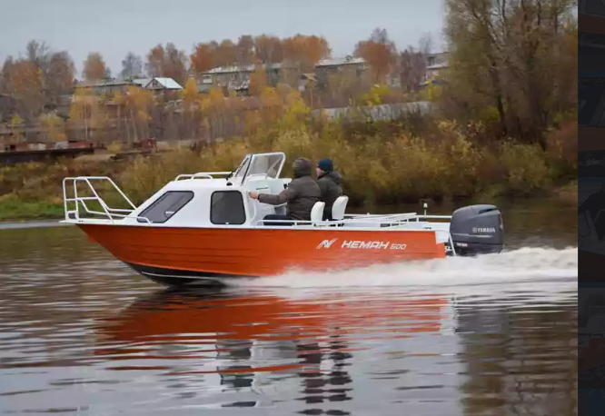 Алюминиевый катер Неман-500 (каютный) в Санкт-Петербурге