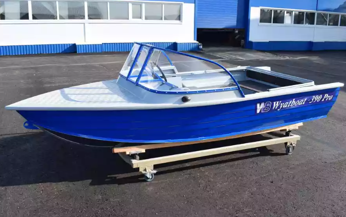 Алюминиевый катер Wyatboat-390 Pro в Санкт-Петербурге