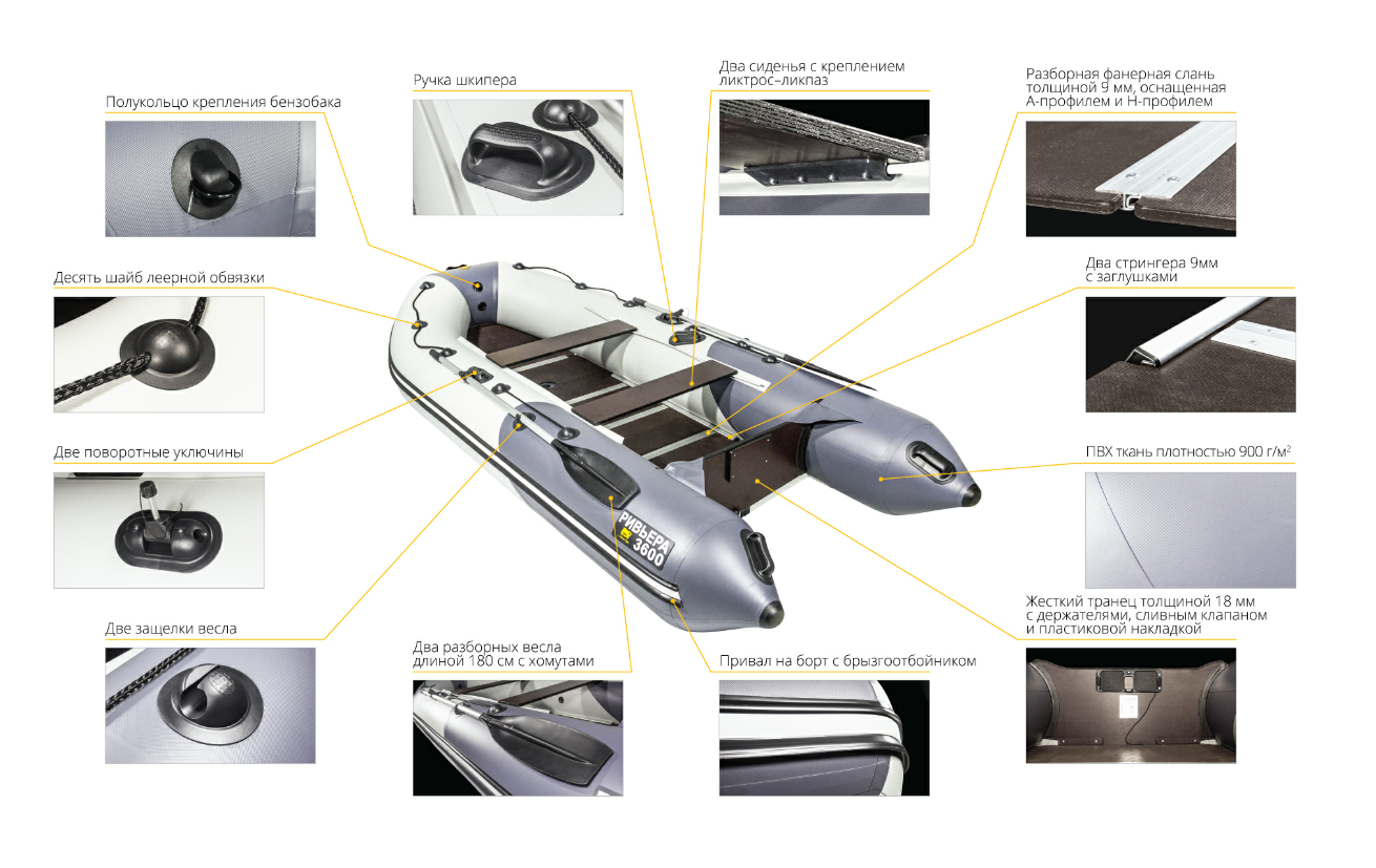 Лодка Ривьера Компакт 3600 СК в Санкт-Петербурге