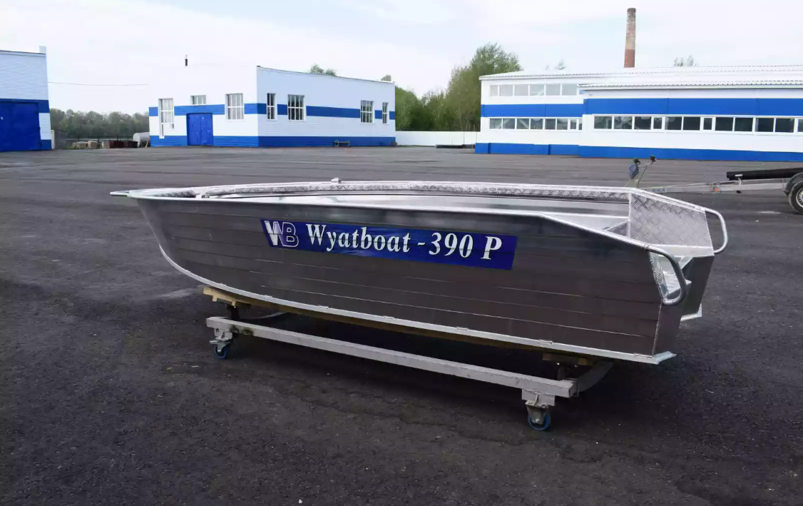 Алюминиевая лодка Wyatboat-390Р Увеличенный борт в Санкт-Петербурге