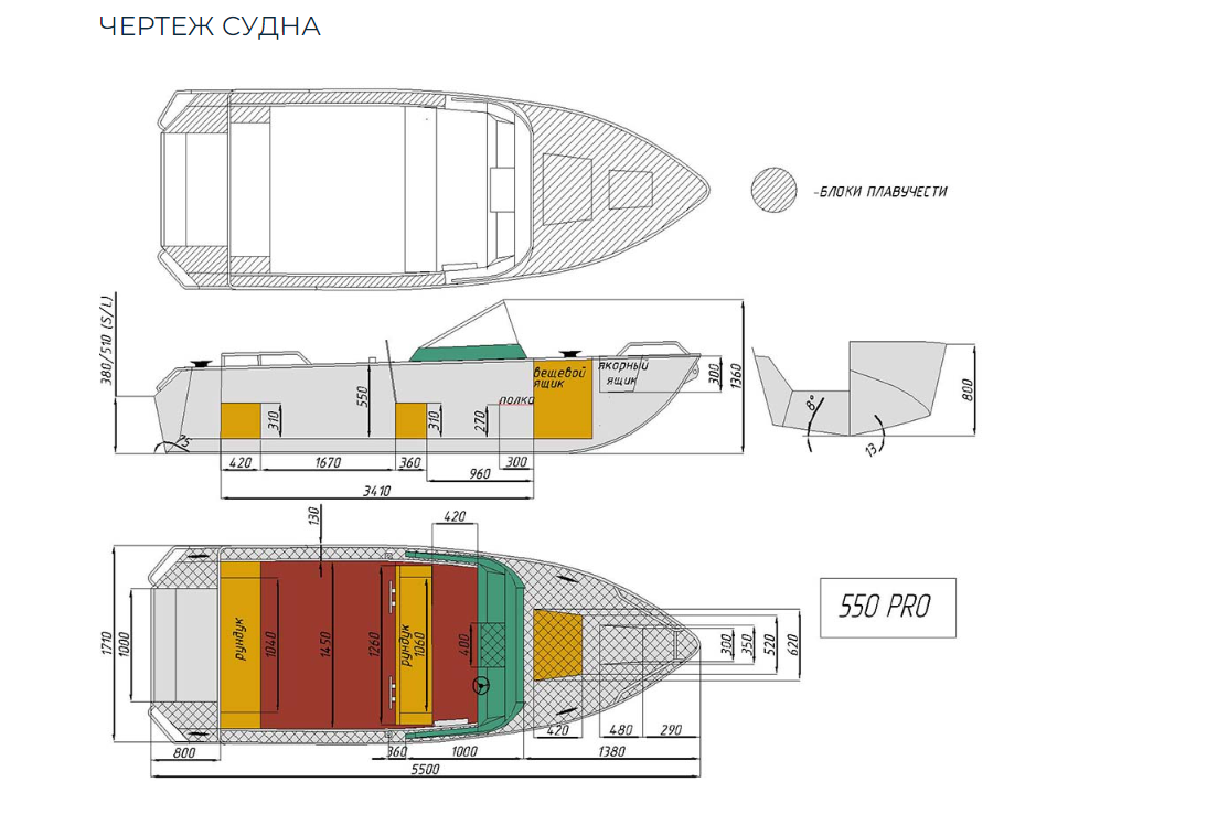 Алюминиевый катер Wyatboat-550 Pro в Санкт-Петербурге