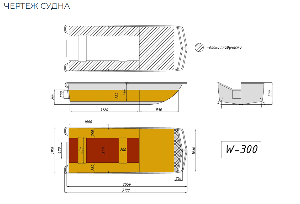 Алюминиевая лодка Wyatboat-300 в Санкт-Петербурге