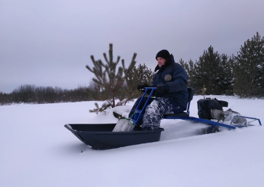Мотобуксировщик толкач Альбатрос-XL8 с модулем. Без фары, тележки в Санкт-Петербурге