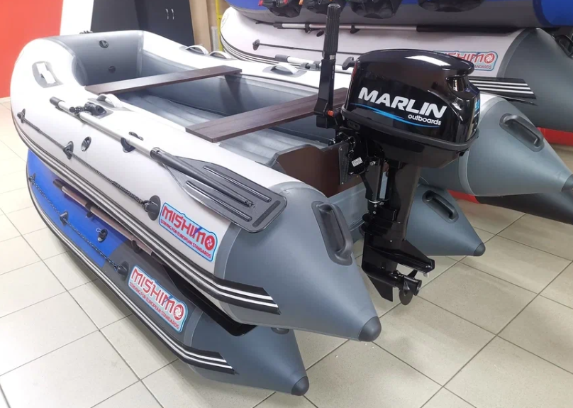 КОМПЛЕКТ ЛОДКА MISHIMO LITE 350 + МОТОР 9,8 Л.С. в Санкт-Петербурге