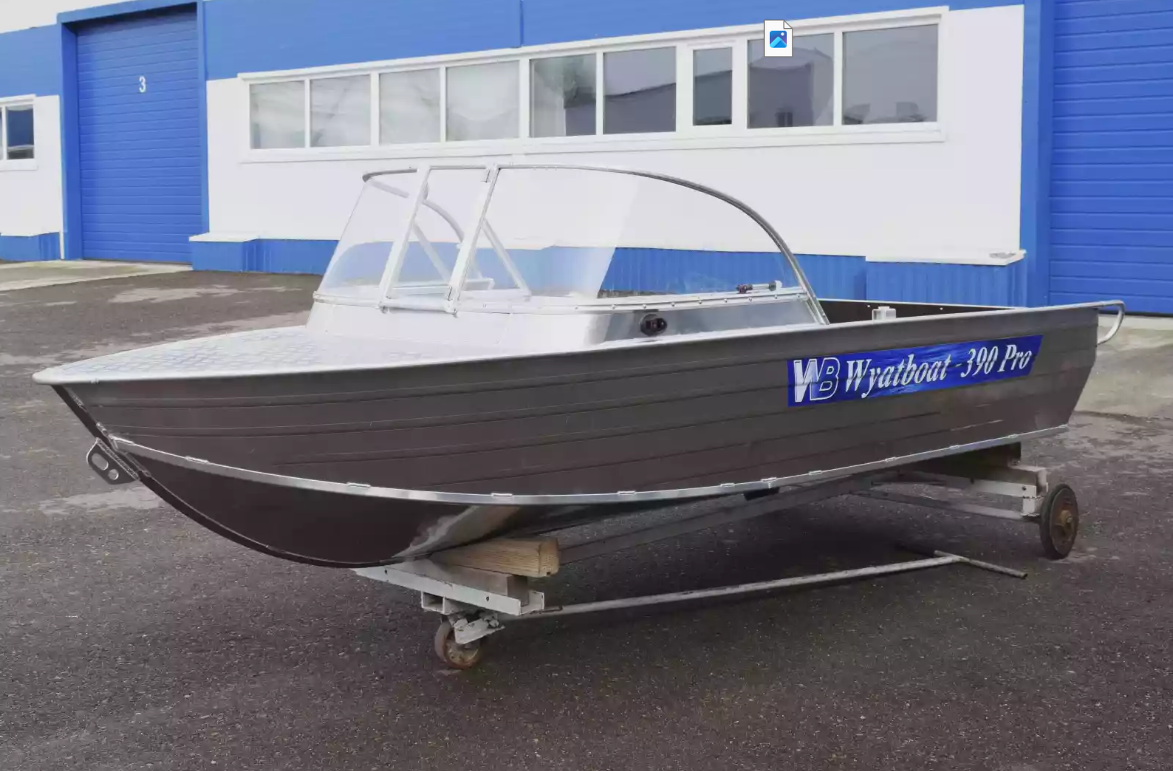 Алюминиевый катер Wyatboat-390 Pro в Санкт-Петербурге