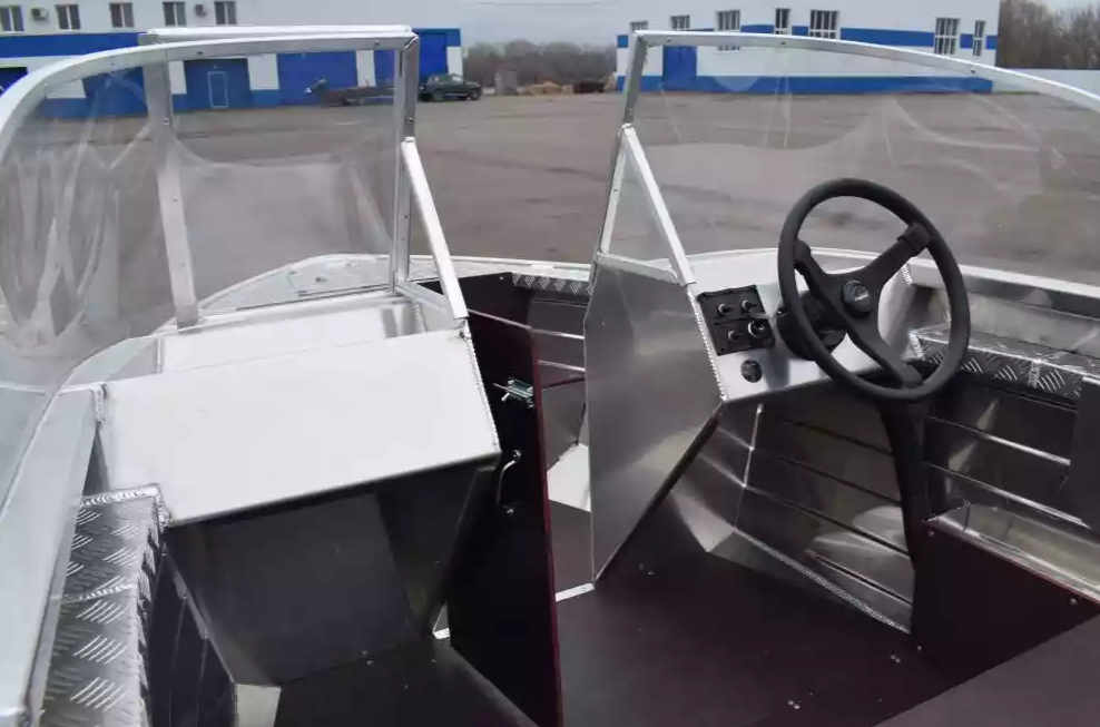 Алюминиевая лодка Wyatboat-390 DCM Увеличенный борт в Санкт-Петербурге