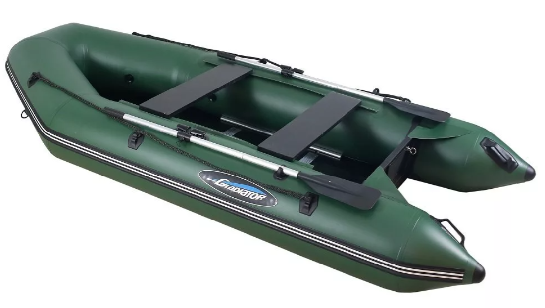 МОТОРНО-ГРЕБНАЯ ЛОДКА ПВХ GLADIATOR А 340 ТК С ФАНЕРНЫМ ПОЛОМ в Санкт-Петербурге