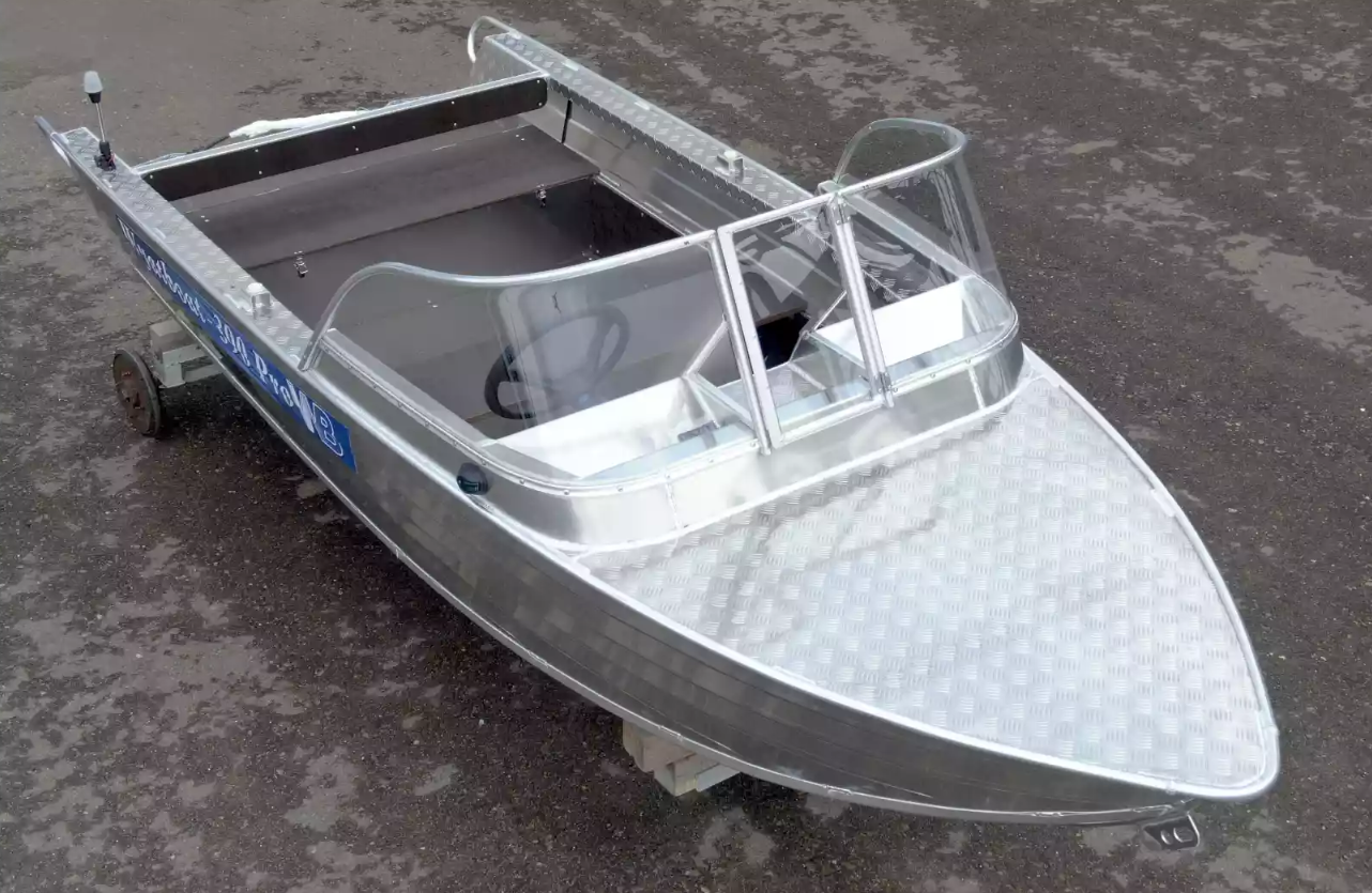 Алюминиевый катер Wyatboat-390 Pro в Санкт-Петербурге