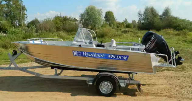 Алюминиевый катер Wyatboat-490 DCM в Санкт-Петербурге