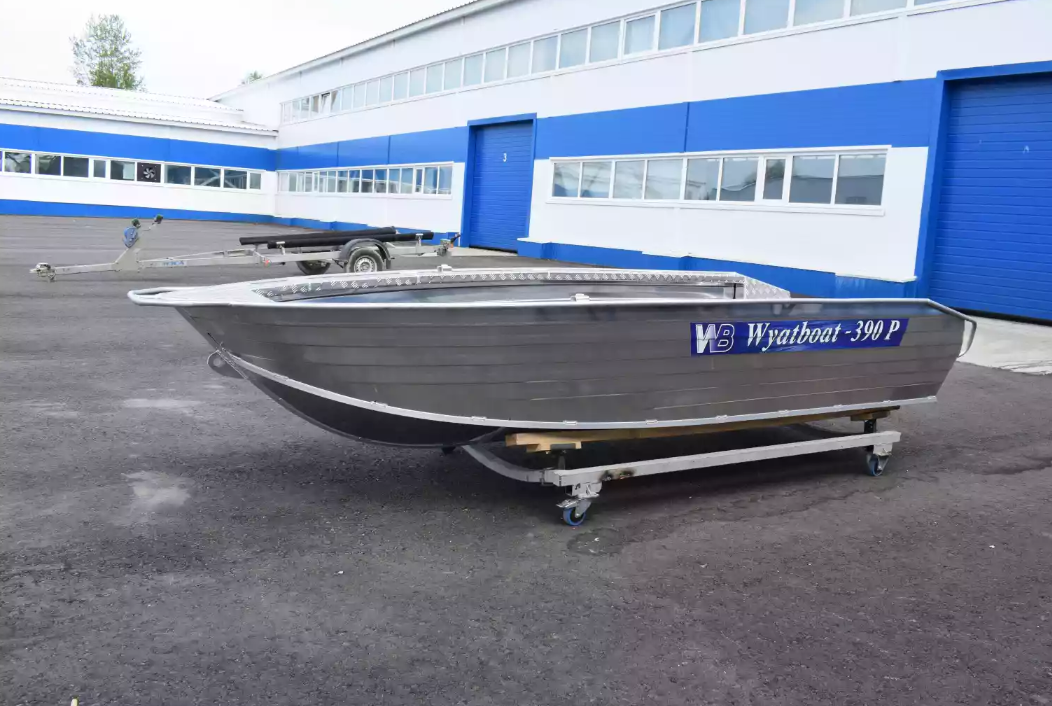 Алюминиевая лодка Wyatboat-390Р Увеличенный борт в Санкт-Петербурге