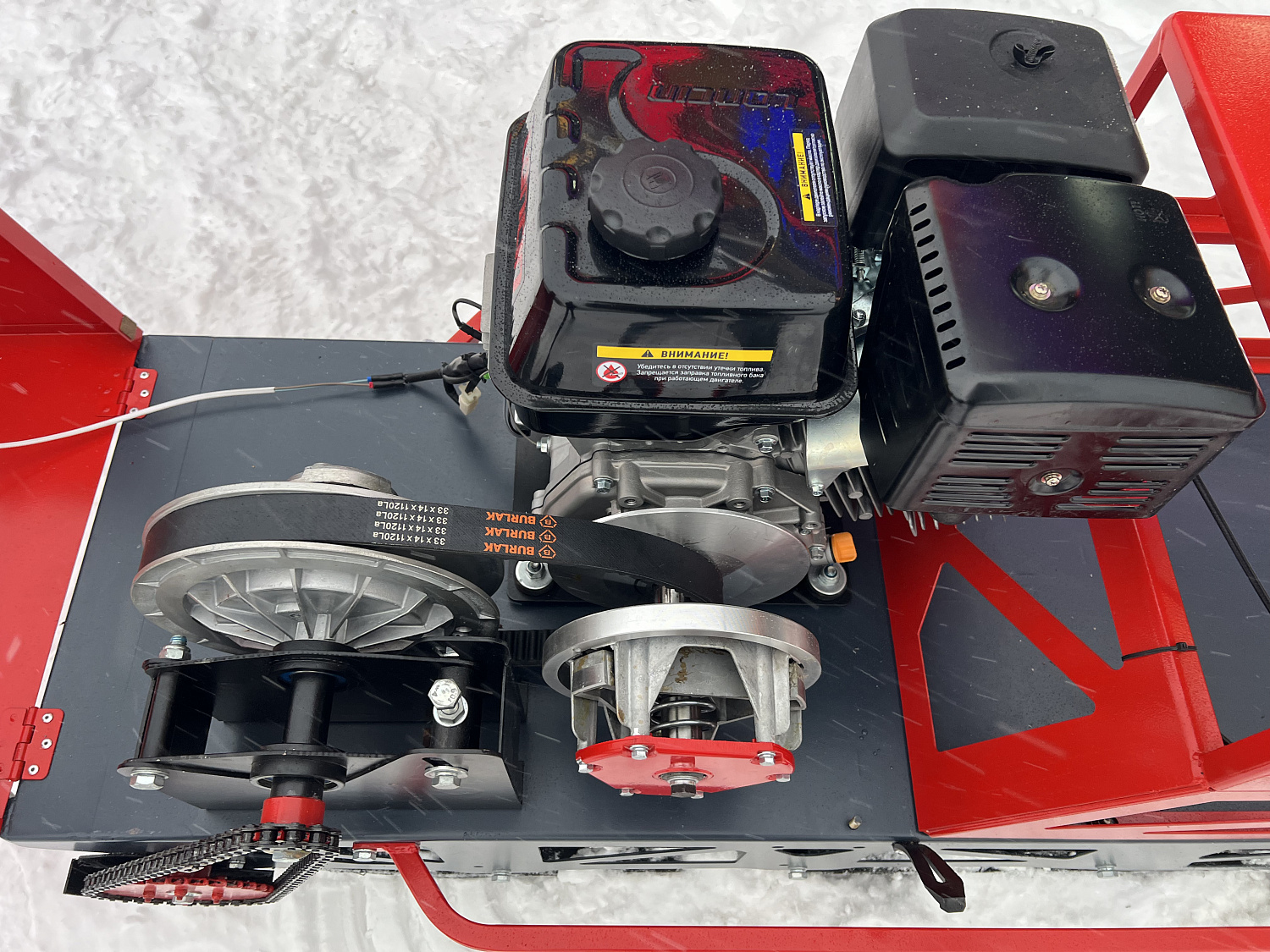 Мотобуксировщик EX-MOTO SNOWDOG S500 15л.с в Санкт-Петербурге