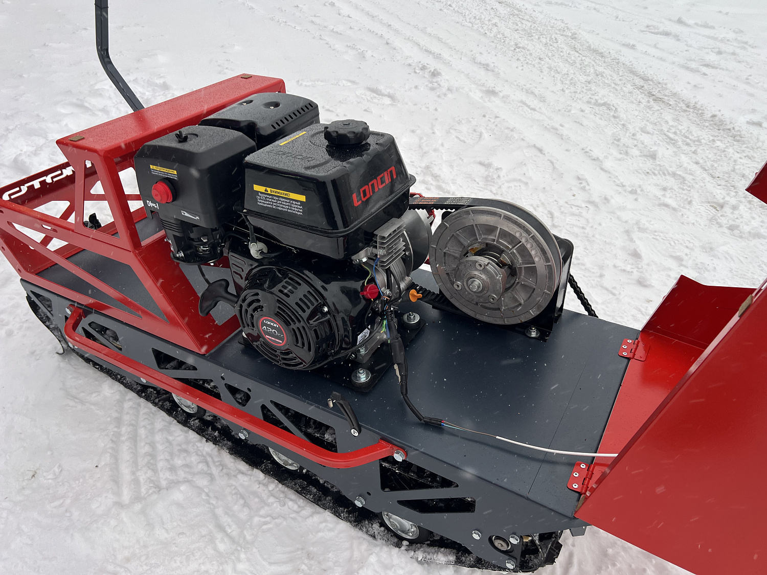 Мотобуксировщик EX-MOTO SNOWDOG S500 15л.с в Санкт-Петербурге