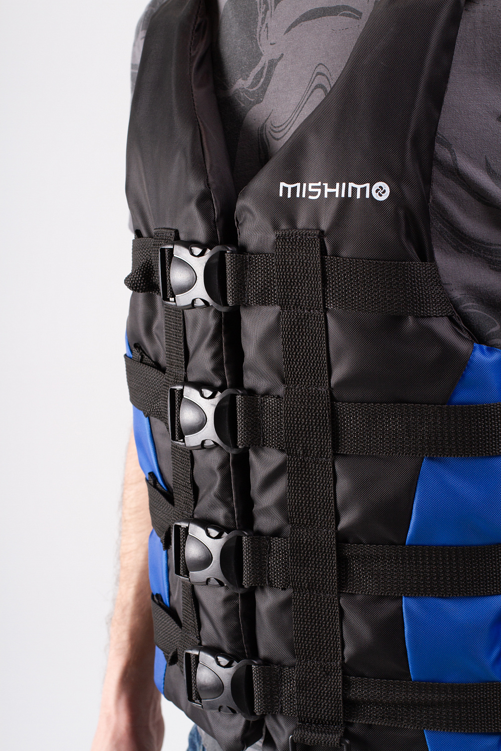 Жилет спасательный MISHIMO PRO Премиум качества Черно-синий в Санкт-Петербурге