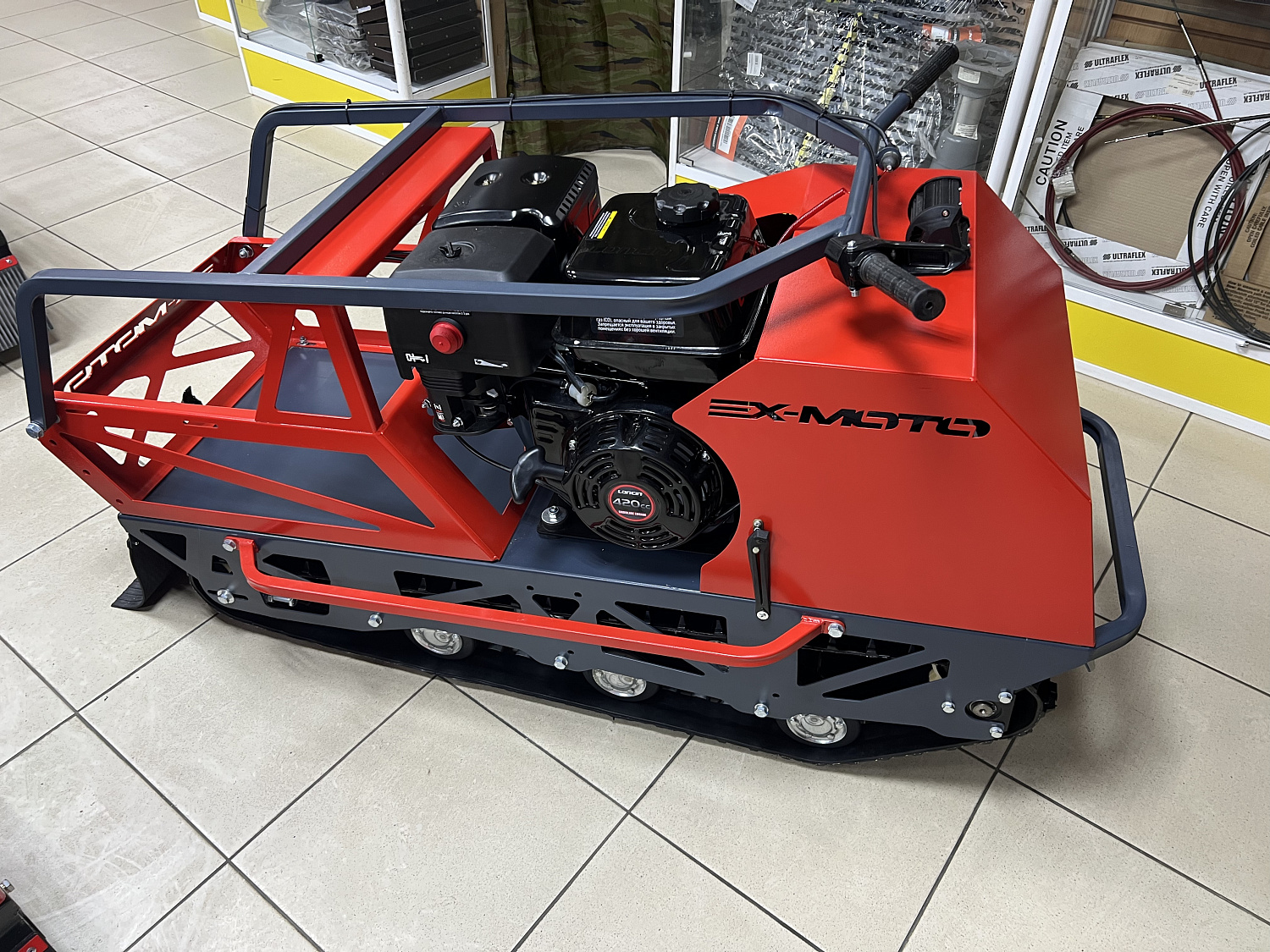 Мотобуксировщик EX-MOTO SNOWDOG S500 15л.с в Санкт-Петербурге