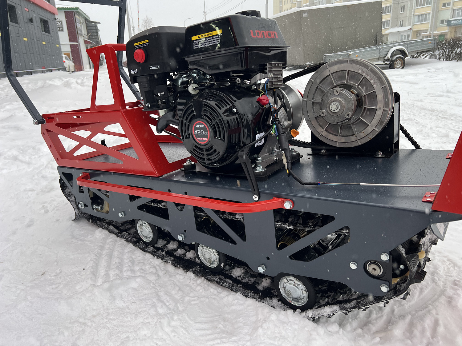 Мотобуксировщик EX-MOTO SNOWDOG S500 15л.с в Санкт-Петербурге