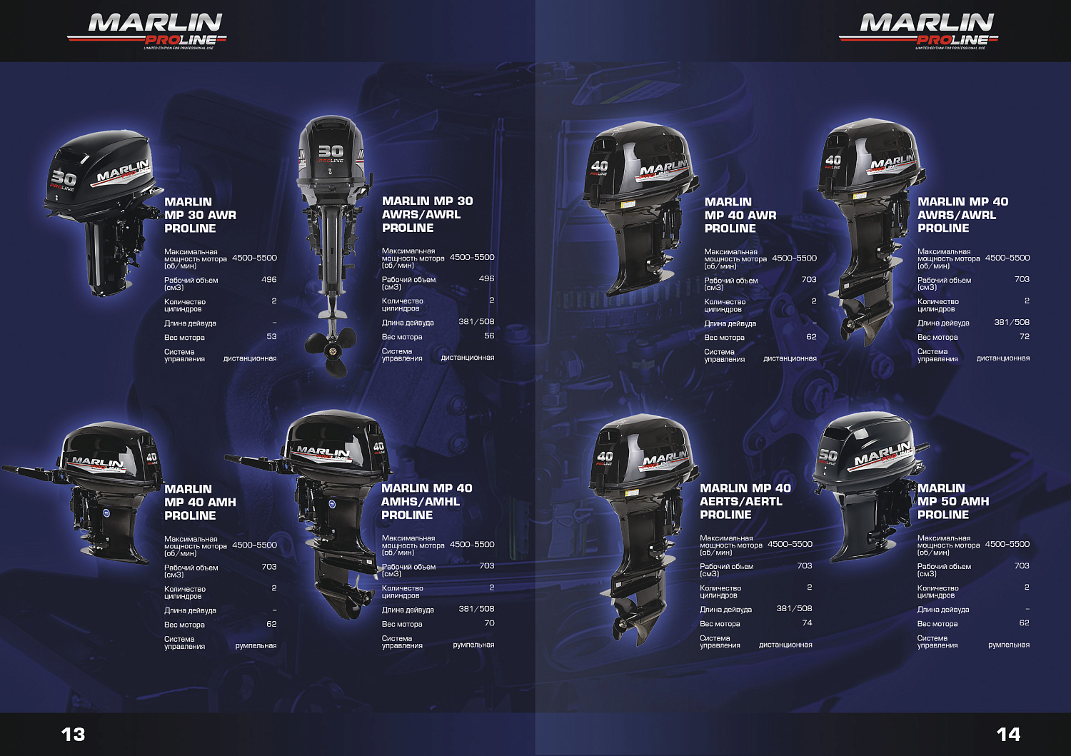 Лодочный мотор MARLIN MP PROLINE 9.9(15) AMH в Санкт-Петербурге