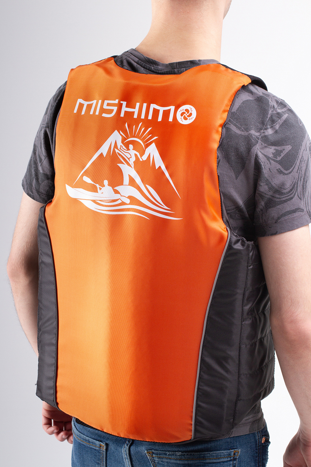 Жилет спасательный MISHIMO PRO Премиум качества Черно-оранжевый в Санкт-Петербурге