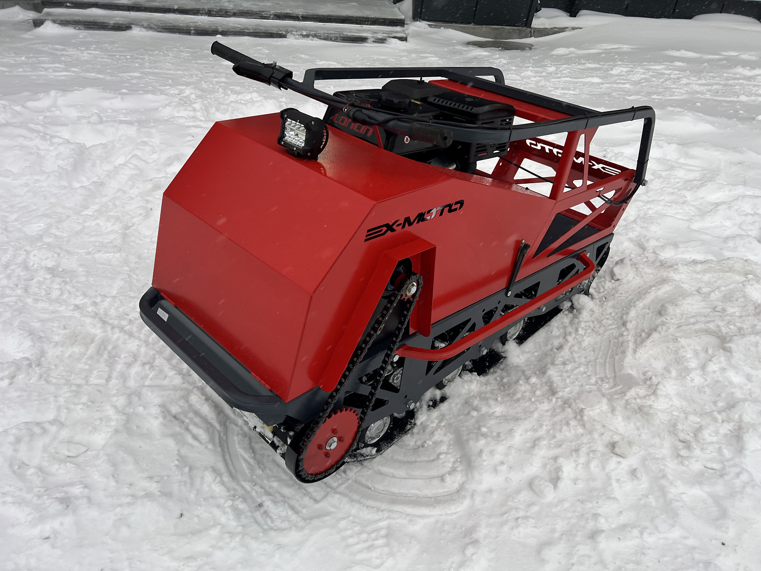 Мотобуксировщик EX-MOTO SNOWDOG S500 15л.с в Санкт-Петербурге